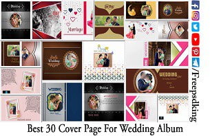 Best 30 Cover Page For Wedding Album