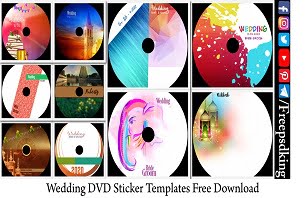 Wedding DVD Sticker Templates Free Download