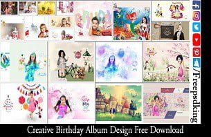 Creative Birthday Album Design