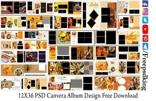 12X36 PSD Canvera Album Design