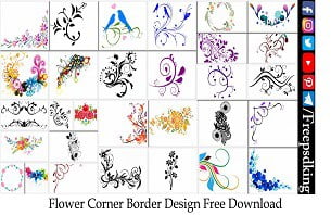 Flower Corner Border Design