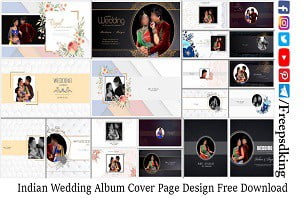 Indian Wedding Album Cover Page Design Free Download