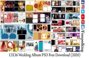 12X36 Wedding Album PSD Free Download 2020