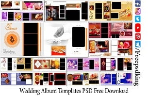 Wedding Album Templates PSD Free