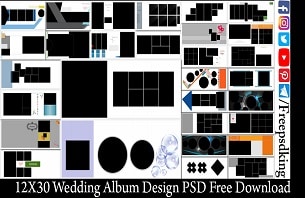 12X30 Wedding Album PSD