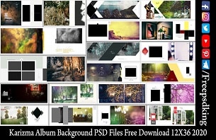 Karizma Album Background PSD Files Free Download 12X36 2020