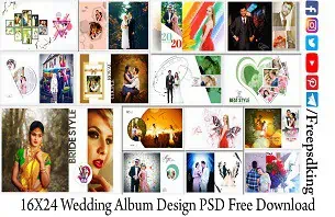 16X24 Wedding Album Design