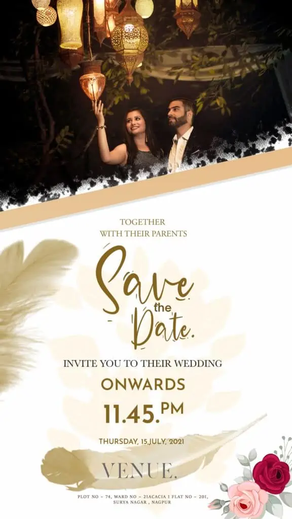 Friends Creative Whatsapp Wedding Invitation