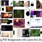 Wedding PSD Backgrounds with Layers Free Download