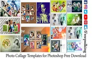 Photo Collage Templates for Photoshop