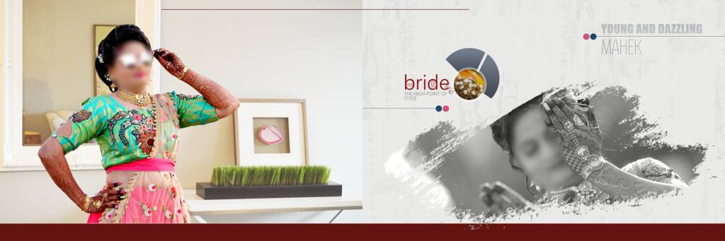 Wedding Album Cover Page Design PSD