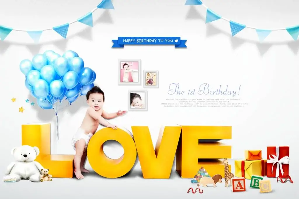 Happy Birthday PSD Template Free Download