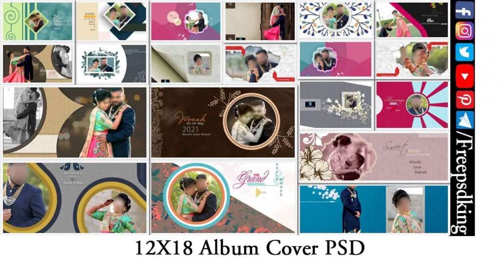 12X18 Album Cover PSD 