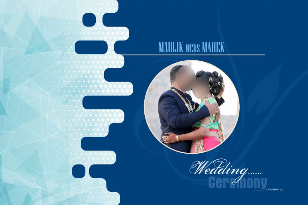 12X18 Wedding Album Cover PSD