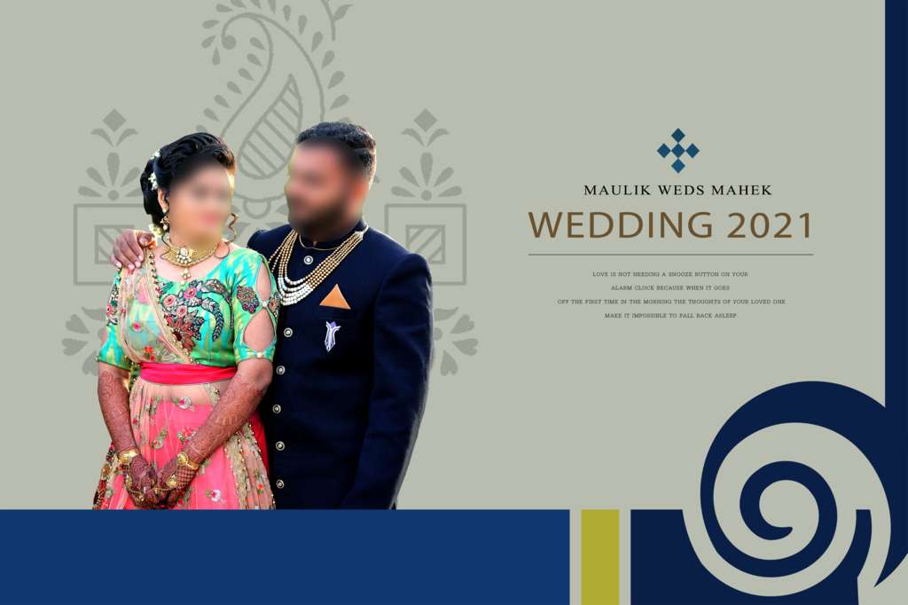 Cover Page For Wedding Album 