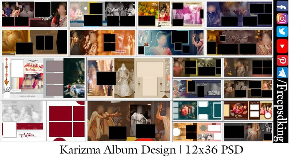 Karizma Album Design  12x36 PSD 