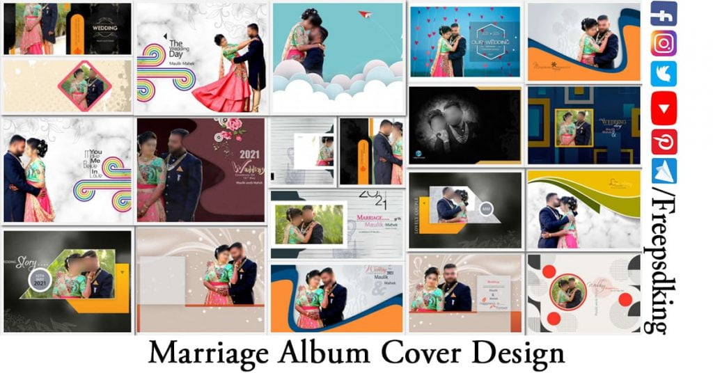 Marriage Album Cover Design 