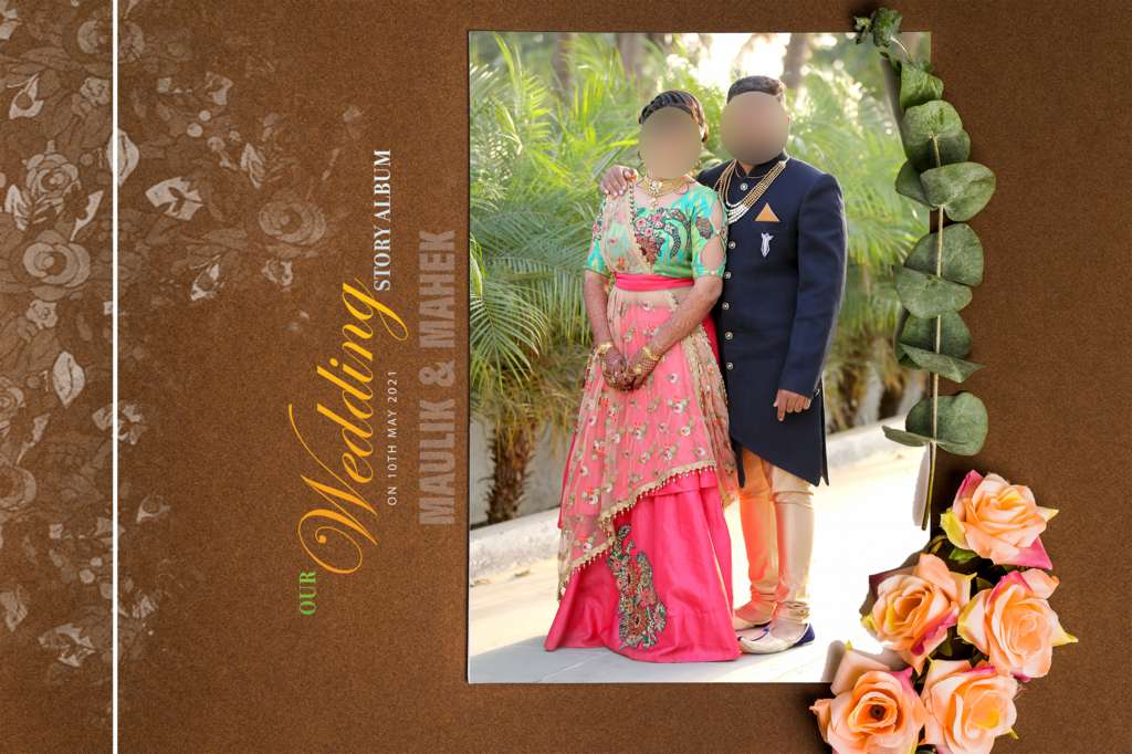 Marriage Album Front Page Design 