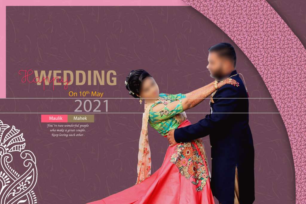 Marriage Album Front Page Design 