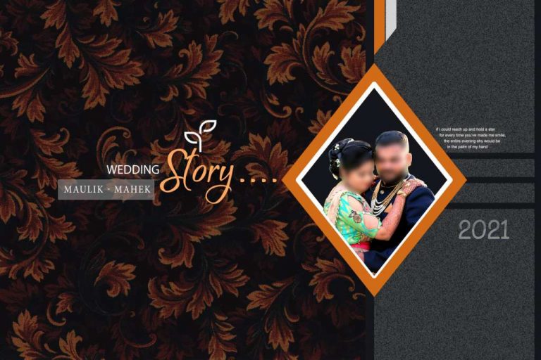 free wedding template album psd