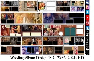 Wedding Album Design PSD Free Download 12X36 (2021) HD