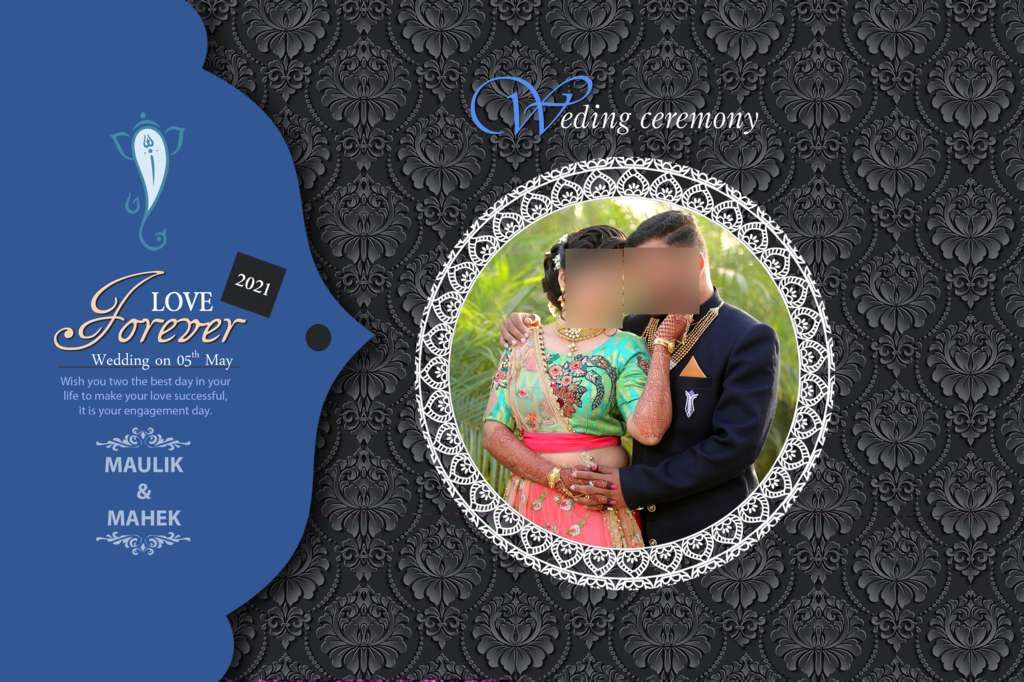 12X18 Wedding Album Cover Page Design