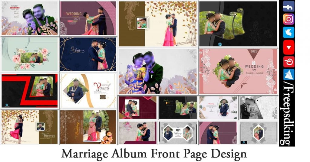 Marriage Album Front Page Design