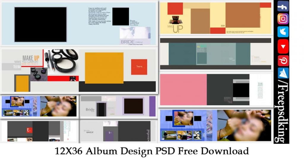 12X36 Album Design PSD 