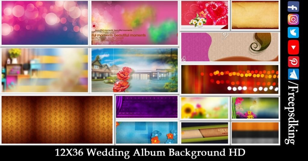 Free Download 12X36 Wedding Album Background HD (2020)
