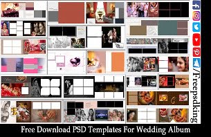 Free Download PSD Templates For Wedding Album