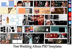 Free Wedding Album PSD Templates