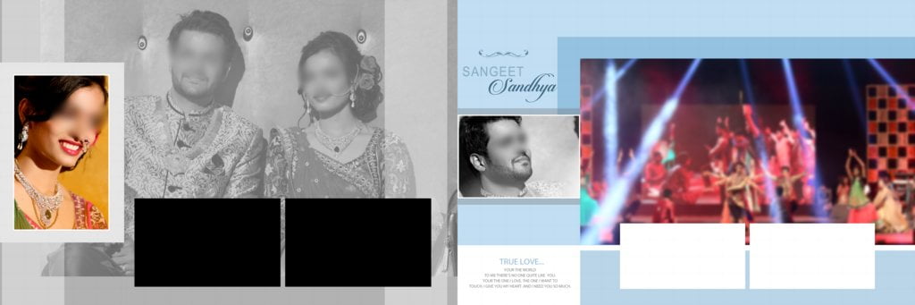 Indian Wedding Album design 12X36 PSD