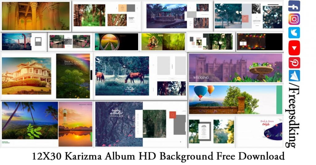 12X30 Karizma Album PSD Backgrounds in HD Free Download 