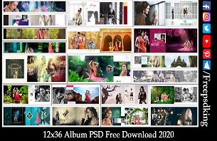 12X36 Album PSD Free Download