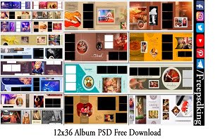 12x36 Album PSD Free Download