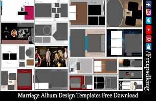 Marriage Album Design Templates