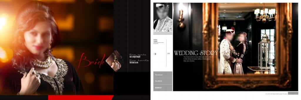 Wedding Album Design PSD Free Download 12x36 