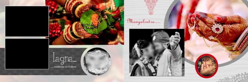 Wedding Album Design PSD Free Download 12x36