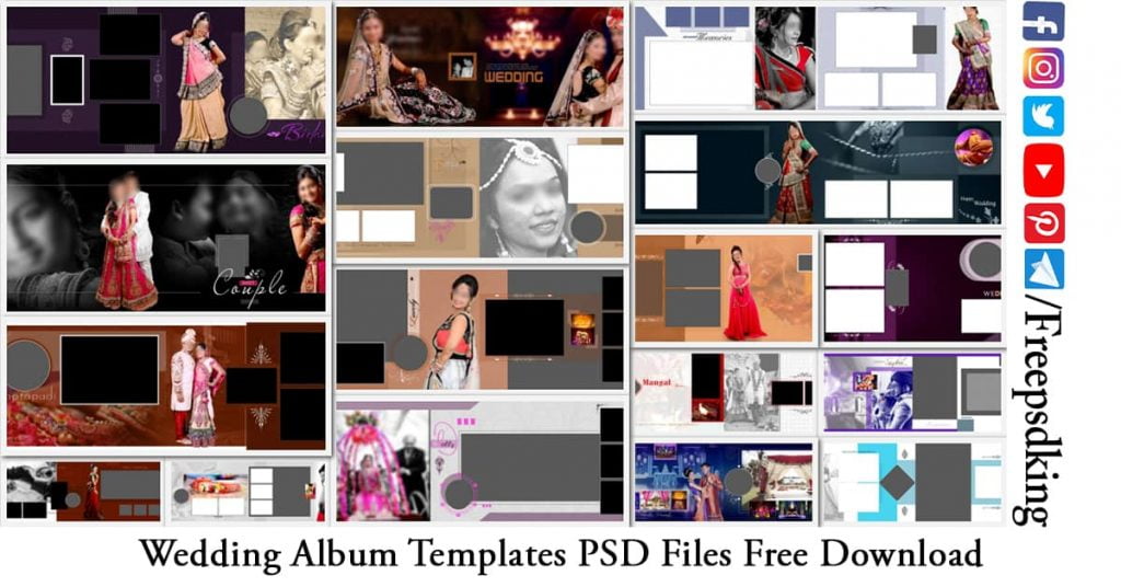 Wedding Album Templates PSD Files Free Download