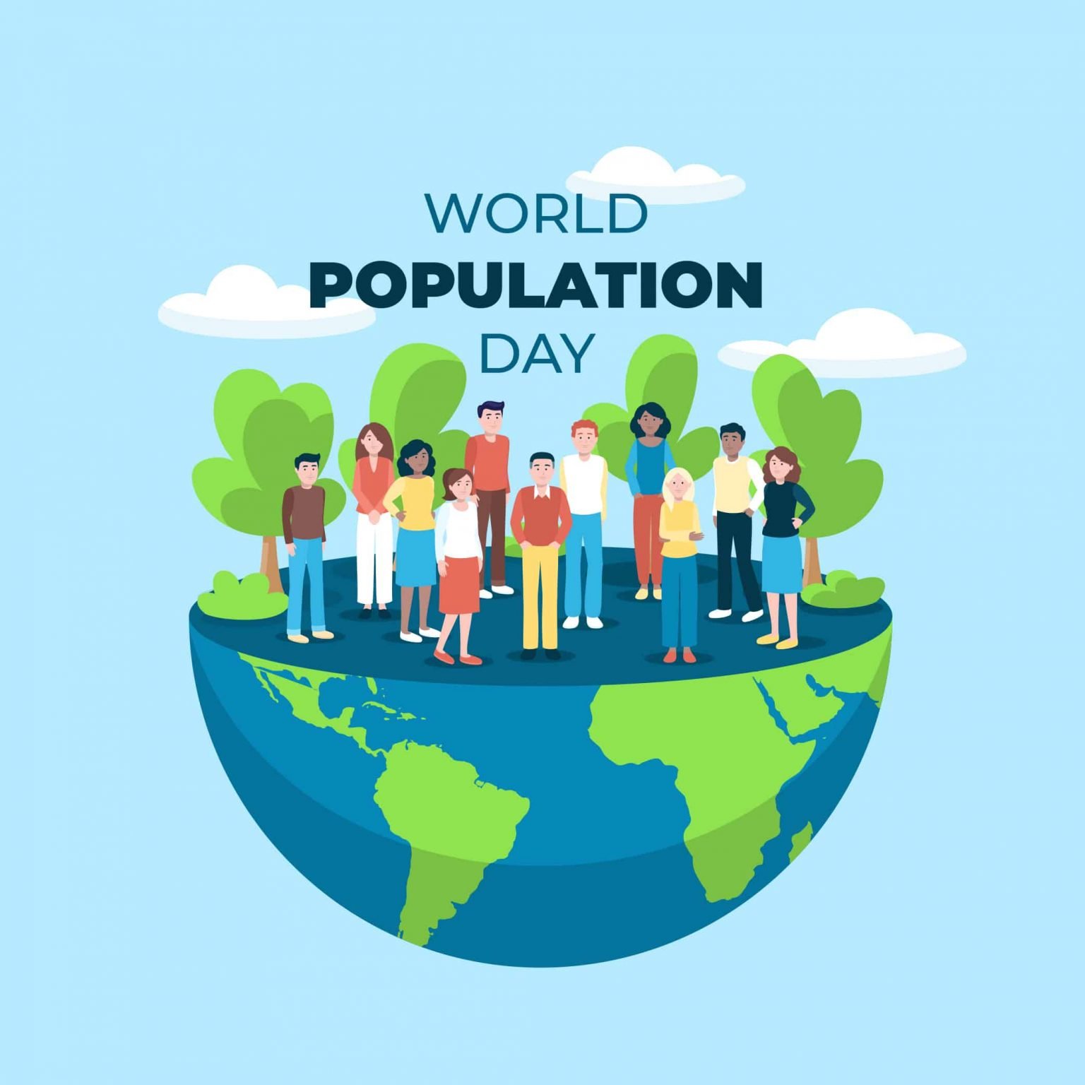 11 July World Population Day Poster Design Free Download