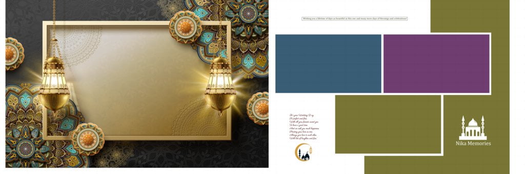 12X36 Muslim Wedding Album Design Free Download