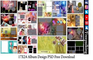 17X24 album Design PSD Free Download