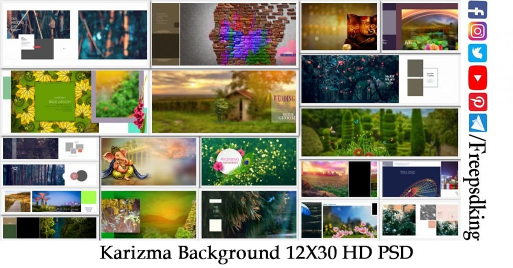 Karizma Background 12X30 HD PSD Free Download 