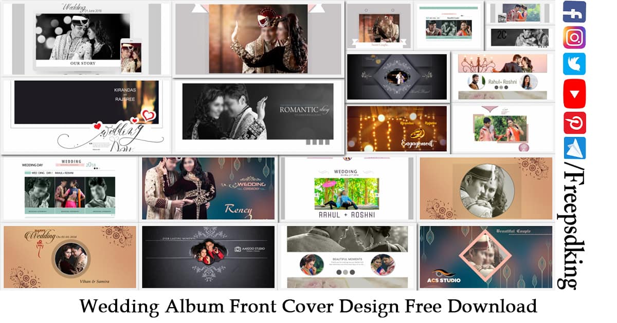 Wedding Album Front Cover Design Free Download