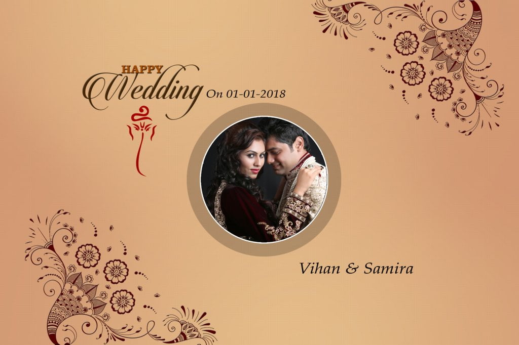 Wedding Album Front Cover Design