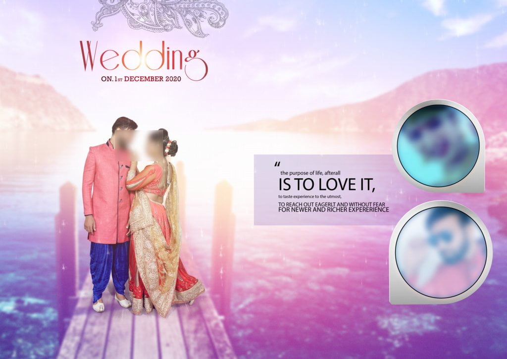 17X24 Wedding Album PSD Free Download