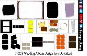 Wedding Album Frame PSD Free Download