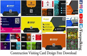 Construction Visiting Card Design