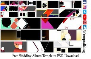 Free Wedding Album Templates PSD