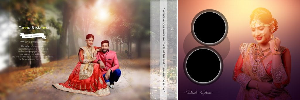 Wedding Album Cover Page Design PSD Free Download 12X36 (2021)